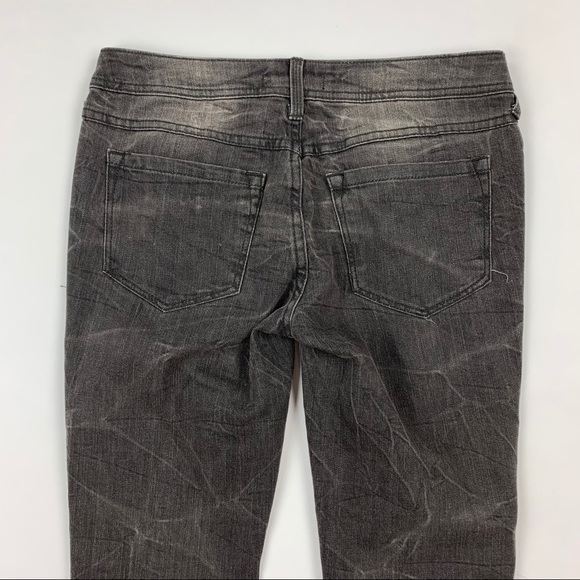 Free People Black Distressed Beaded Jeans Sz 26 - Picture 11 of 14